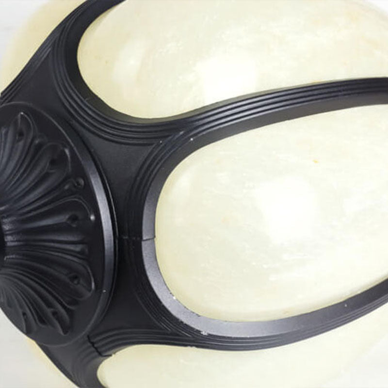 Lámpara colgante exterior de 1 luz con pantalla de calabaza de jade de imitación moderna 
