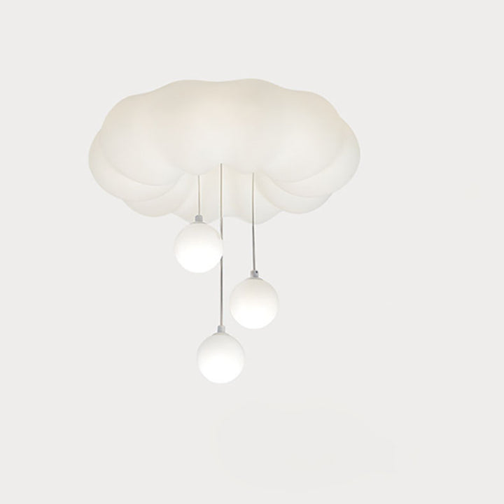 Moderne minimalistische Wolken sphärische Bogen Eisen Kunststoff LED Unterputz Deckenleuchte für Schlafzimmer 