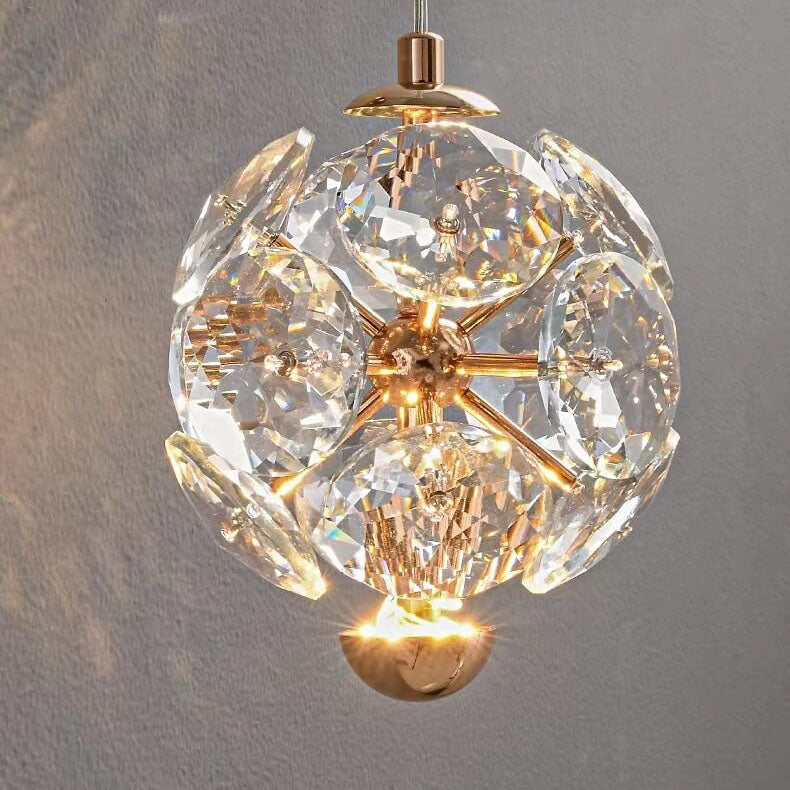 Lámpara de pared de cristal LED de hardware moderno de lujo para dormitorio 