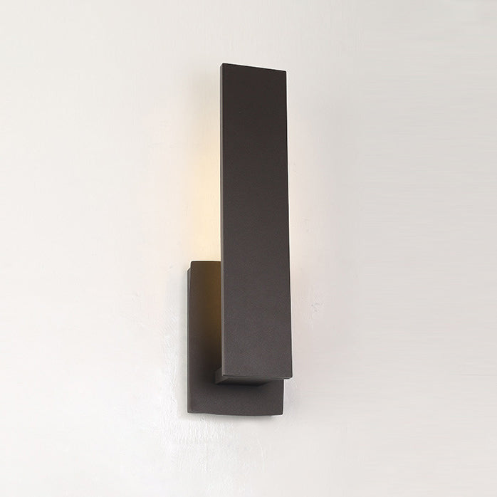 Conception géométrique de simplicité contemporaine Applique murale LED étanche en aluminium pour jardin 