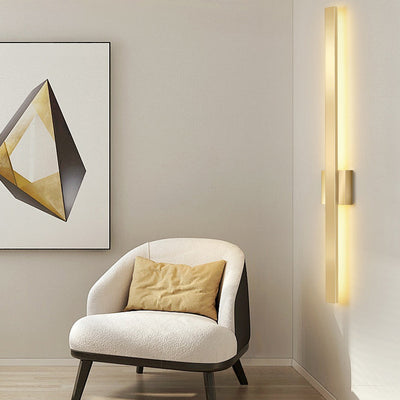 Moderne minimalistische lange Streifen Eisen Acryl LED Wandleuchte Lampe für Wohnzimmer 