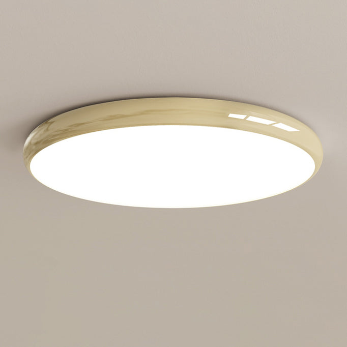 Plafonnier LED moderne minimaliste en acrylique rond avec abat-jour pour chambre 