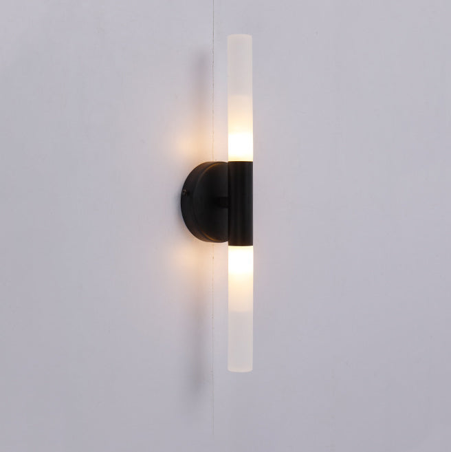 Moderne minimalistische Aluminium Eisen Zylinder LED Wandleuchte Lampe für Wohnzimmer 