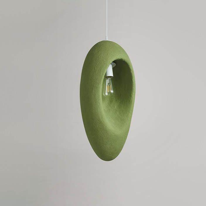 Contemporary Creative Avocado High-Density Polystyrene 1-Light Pendant Light For Bedroom