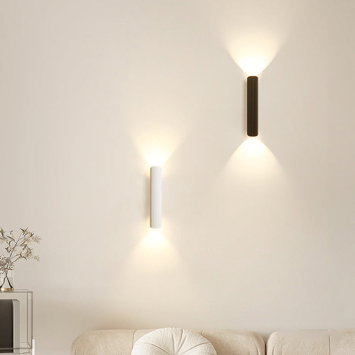 Modern Simplicity Iron Aluminum Roman Column Strip LED Wall Sconce Lamp For Bedside