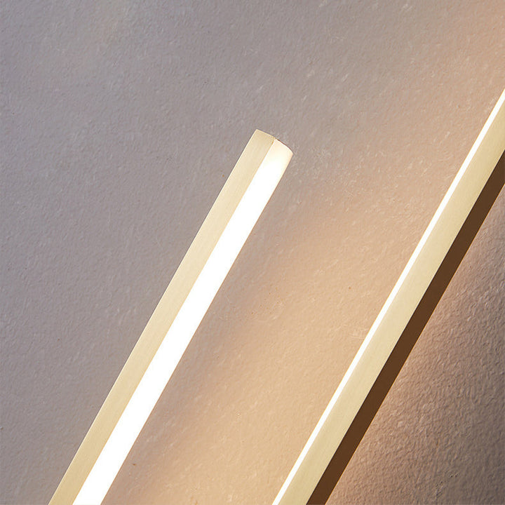 Applique murale LED ronde en cuivre et aluminium minimaliste moderne pour chambre à coucher 