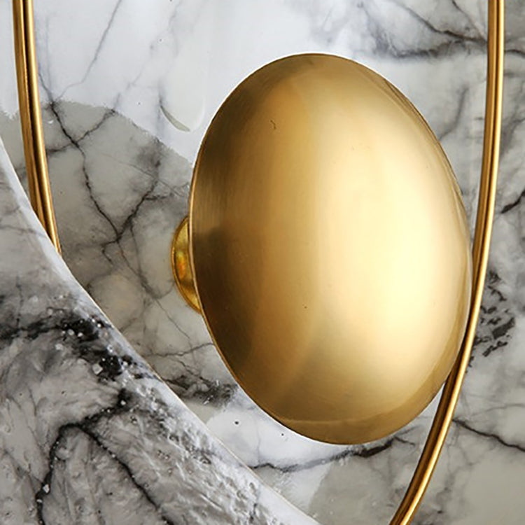 Contemporary Scandinavian Shell Resin Metal LED Wall Sconce Lamp For Living Room