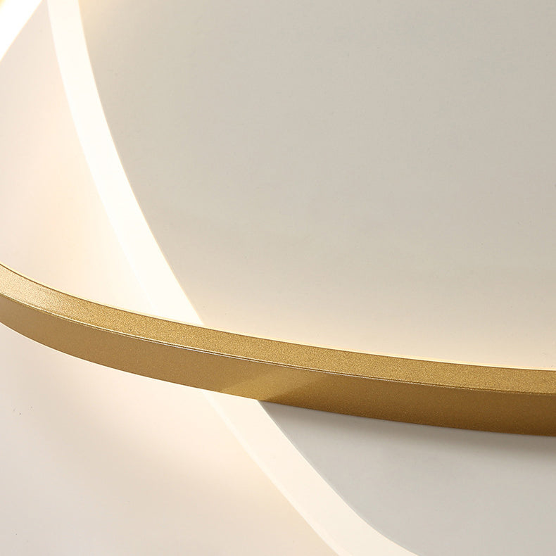 Luz de techo LED de montaje empotrado de hierro acrílico triángulo minimalista moderno para dormitorio 