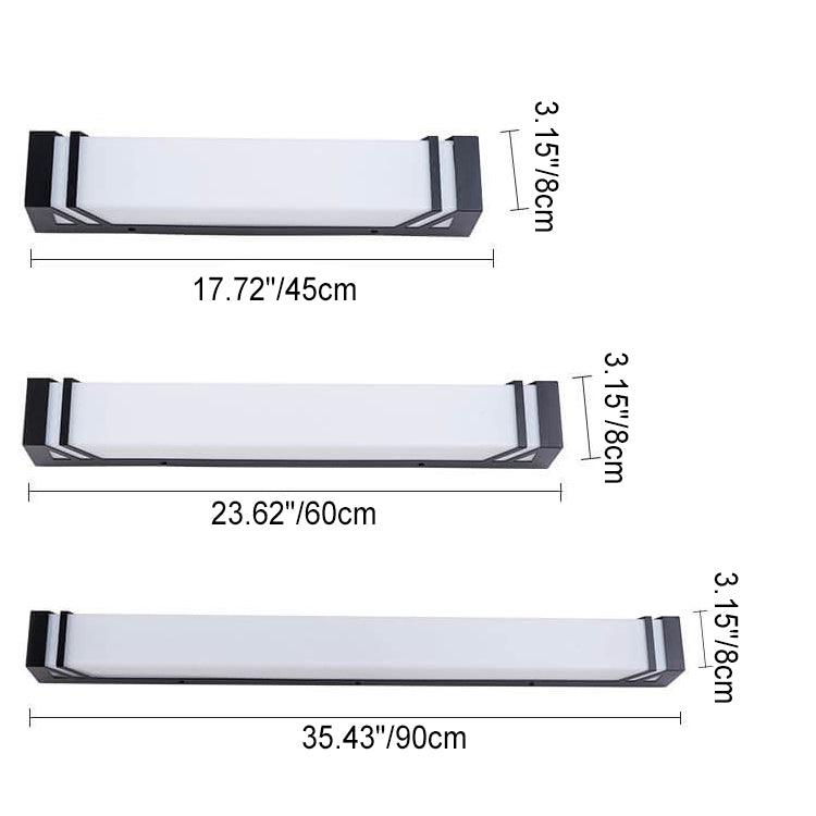 Industrial Waterproof Square LED Outdoor Sensor Wall Sconce Lamp