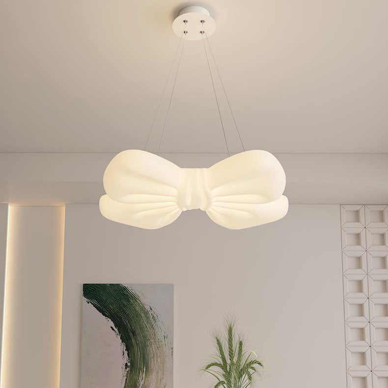 Contemporary Creative Acrylic Butterfly Shade Iron LED Pendant Light For Living Room