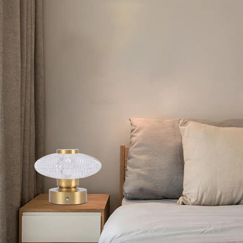 Lampe de table LED acrylique à chargement USB Nordic Creative Mushroom 