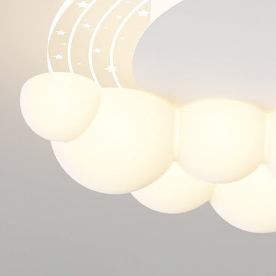 Moderne Art Deco Kinder Eisen PE Rakete Wolke Runde LED Unterputz Deckenleuchte Für Schlafzimmer 