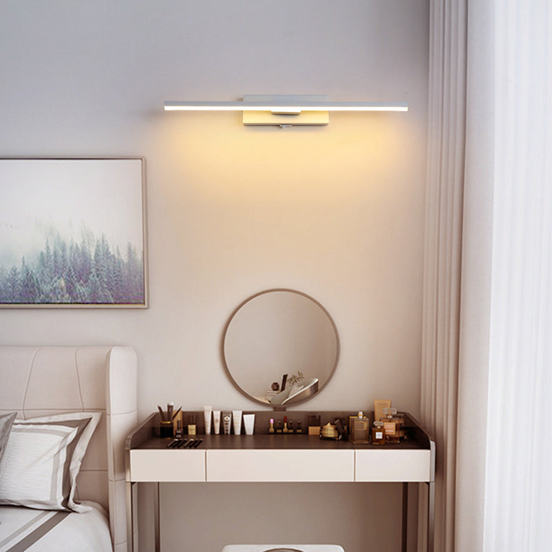 Moderne Einfachheit Streifen Rechteck Aluminium Eisen Silikon LED Wand Leuchte Lampe Für Schlafzimmer 