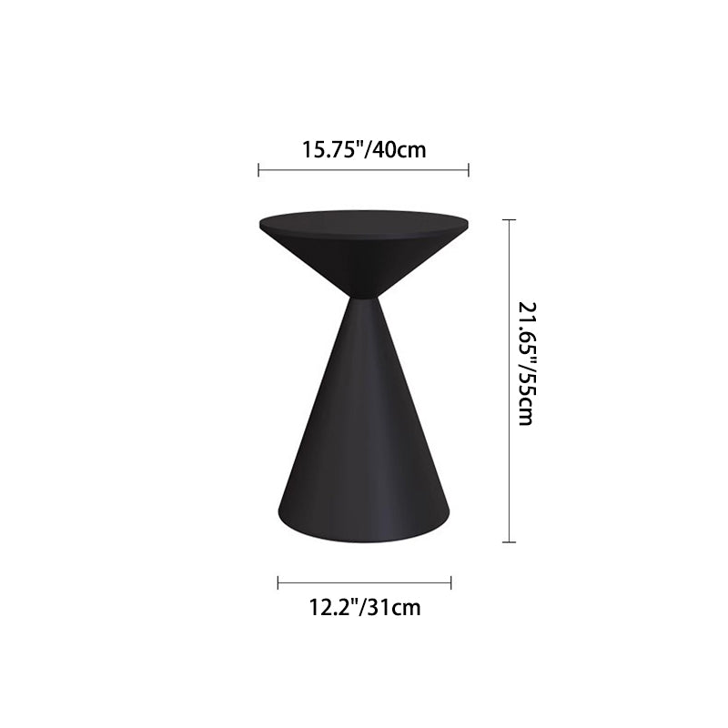 Moderner minimalistischer runder Sanduhr-förmiger Eisen-Couchtisch für das Wohnzimmer 