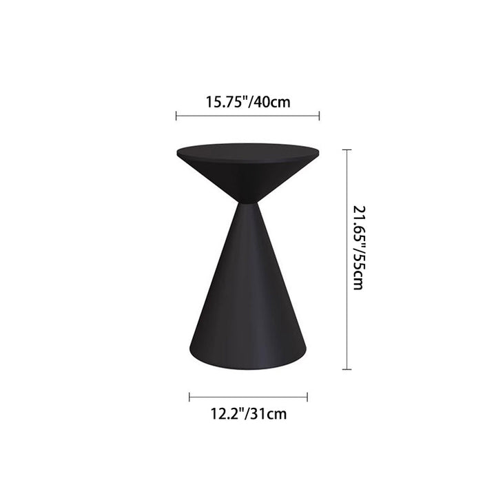 Moderner minimalistischer runder Sanduhr-förmiger Eisen-Couchtisch für das Wohnzimmer 