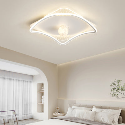 Moderne minimalistische Kreisring Eisen Acryl Aluminium LED Unterputz Deckenleuchte für Schlafzimmer 