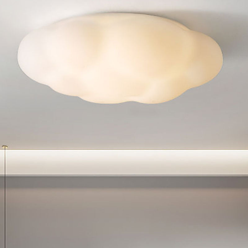 Moderne Einfachheit Cloud PET Schatten Hardware LED Unterputz Deckenleuchte für Schlafzimmer 