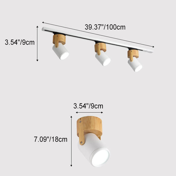 Moderne minimalistische Hardware-Langstrahler-Schienenleuchte 1/3-Licht-LED-Deckenleuchte zur flachen Montage für Wohnzimmer und Schlafzimmer 