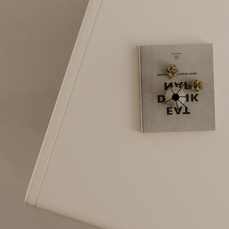 Chevet moderne minimaliste carré en pin à faible teneur en carbone avec 1 tiroir pour chambre à coucher 