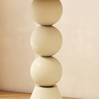 Mesa de café de hierro con base geométrica redonda minimalista moderna para sala de estar 