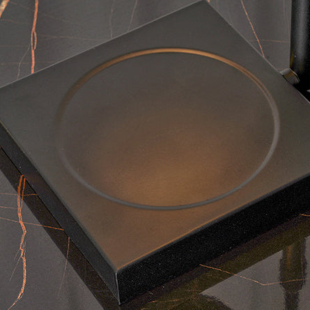 Lámpara de mesa de cera derretida de hierro cuadrado minimalista moderno de 1 luz para dormitorio 