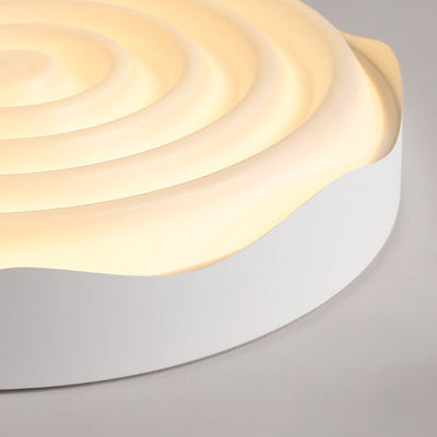 ضوء سقف LED مثبت على السطح من الأكريليك والحديد بتصميم مربع هندسي ونسيج تموج الماء الحديث البسيط لغرفة النوم 