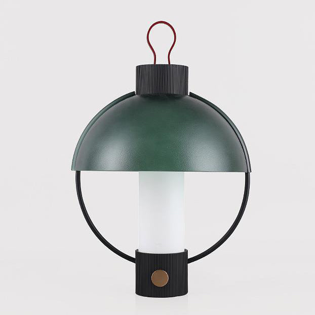 Zeitgenössische kreative runde Kuppelzylinder-Aluminiumglas-1-Licht-Tischlampe für Wohnzimmer 