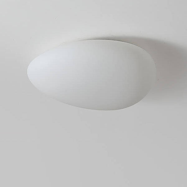 Nordischer minimalistischer Kopfsteinpflaster PE Lampenschirm LED Deckenleuchte 
