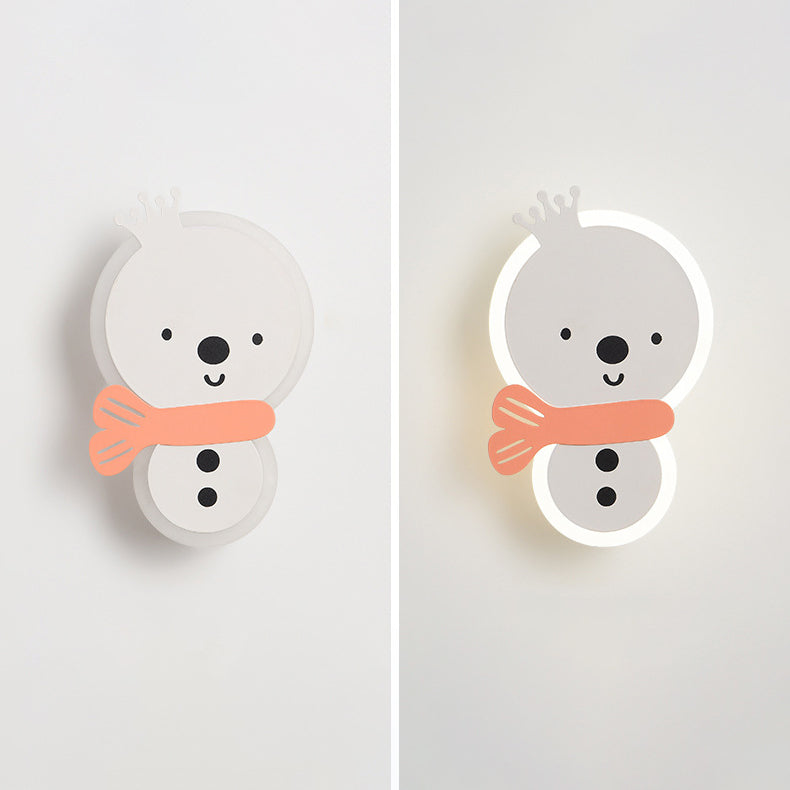 Applique murale LED en fer pour enfants avec astronaute de conte de fées en acrylique créatif contemporain pour chambre à coucher 