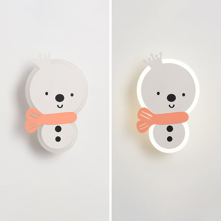 Applique murale LED en fer pour enfants avec astronaute de conte de fées en acrylique créatif contemporain pour chambre à coucher 