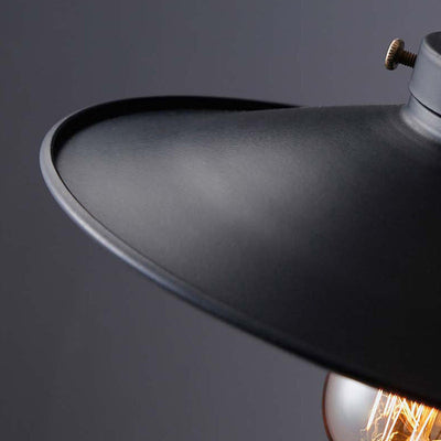 Zeitgenössische industrielle Eisen Topf Deckel Form Glas 1-Licht Pendelleuchte für Esszimmer 