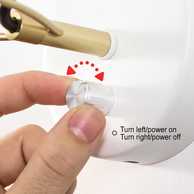 Lámpara de Aplique de Pared de 1 Luz Hemisferoide de Vidrio de Hierro de Simplicidad Moderna para Cabecera 