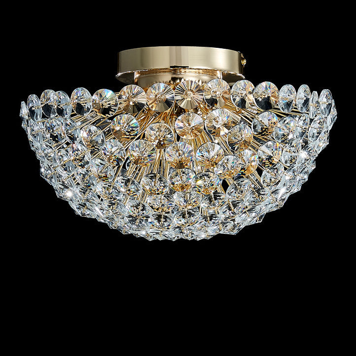 Contemporain Créatif Pissenlit Aluminium Cristal 4/5/6/ Lumière Plafonnier Pour Salon 