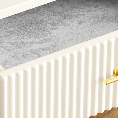 Table de chevet moderne de luxe rectangulaire en acrylique verre trempé bois massif 1 tiroir pour chambre 