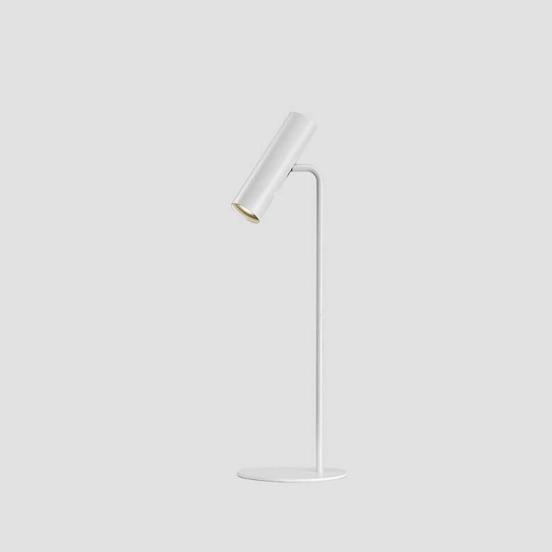 Lámpara de Mesa Contemporánea de Cilindro Metálico Nórdico de 1 Luz para Dormitorio 