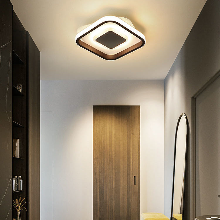 ضوء سقف مثبت بمصابيح LED حديدية هندسية اسكندنافية معاصرة للممر 