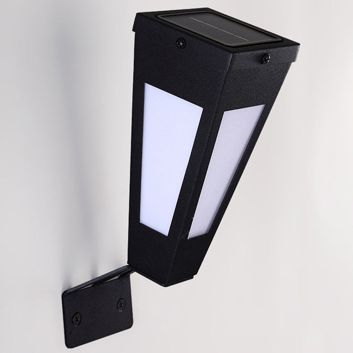 Zeitgenössische industrielle intelligente Sensor LED Solar wasserdichte Wandleuchte Lampe für Terrasse im Freien 