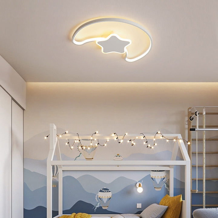 Plafonnier semi-encastré en fer acrylique LED contemporain créatif pour salon 