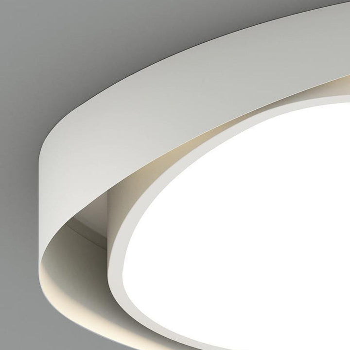 Zeitgenössische Einfachheit Eisen Acryl Runde Schatten LED Unterputz Deckenleuchte Für Schlafzimmer 