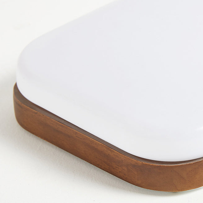 Moderne minimalistische Rechteck Eisen Acryl LED Unterputz Deckenleuchte für Wohnzimmer 