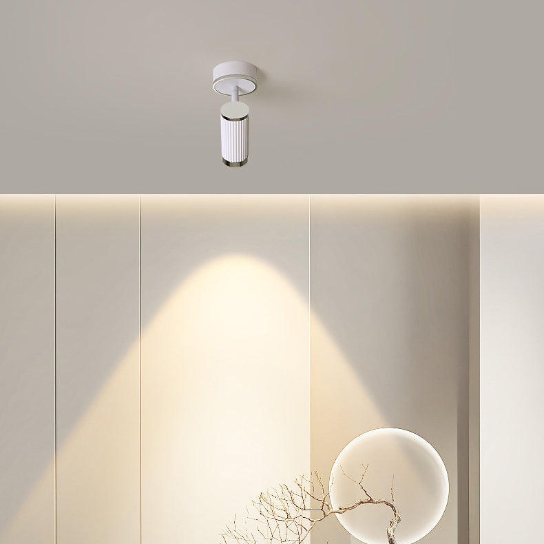 Moderne minimalistische Aluminium Eisen Spotlight LED Semi-Flush Mount Deckenleuchte für Flur