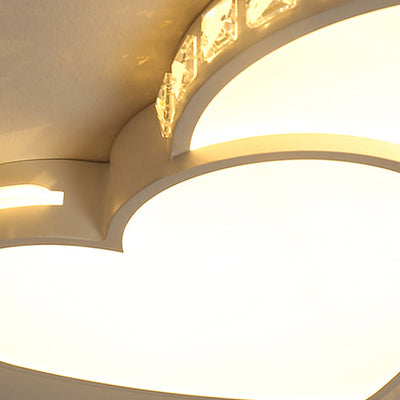Plafonnier LED en cristal acrylique et fer minimaliste moderne pour chambre à coucher 