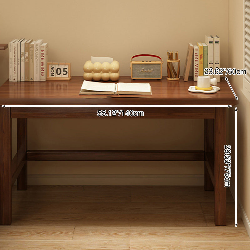 Modern Minimalist Rectangular Pine Wood End Table 1-Tier For Living Room