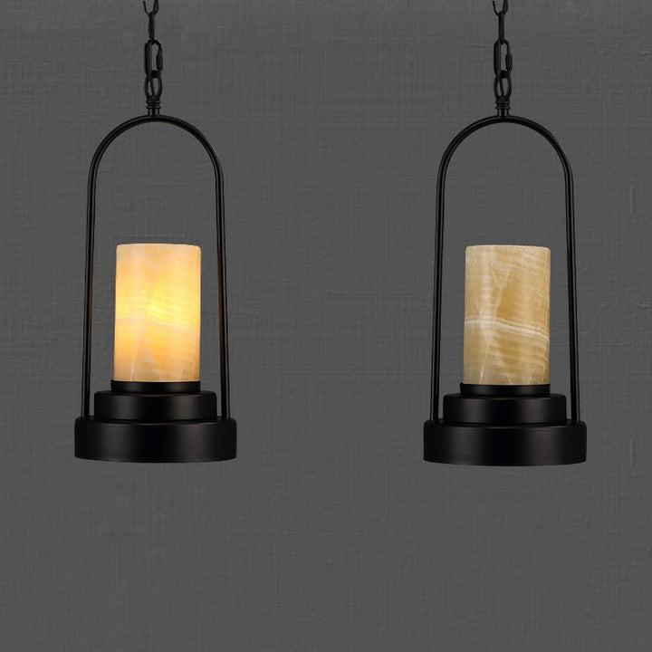 Vintage Industrial Candle 1-Light Hemp Wire LED Pendant Light