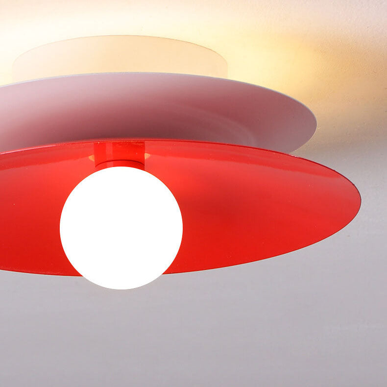 Moderne minimalistische Deckenleuchte aus Eisen und Acryl mit LED-Aufbauleuchte 