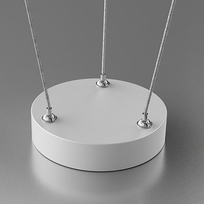 Lámpara de Araña LED con Pantalla Redonda PE de Cristal Creativo Contemporáneo para Dormitorio 