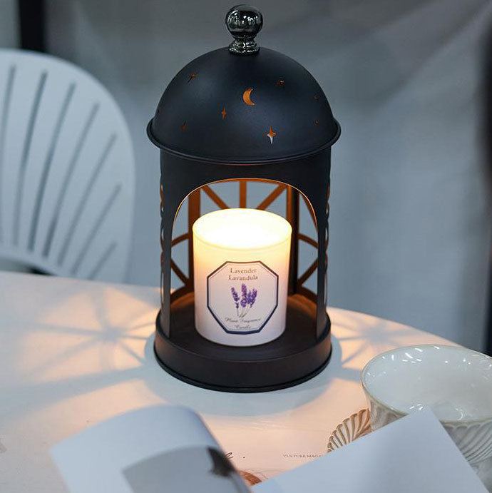 Zeitgenössische kreative Schloss Metall 1-Licht Aroma Schmelzwachs Tischlampe für Schlafzimmer 