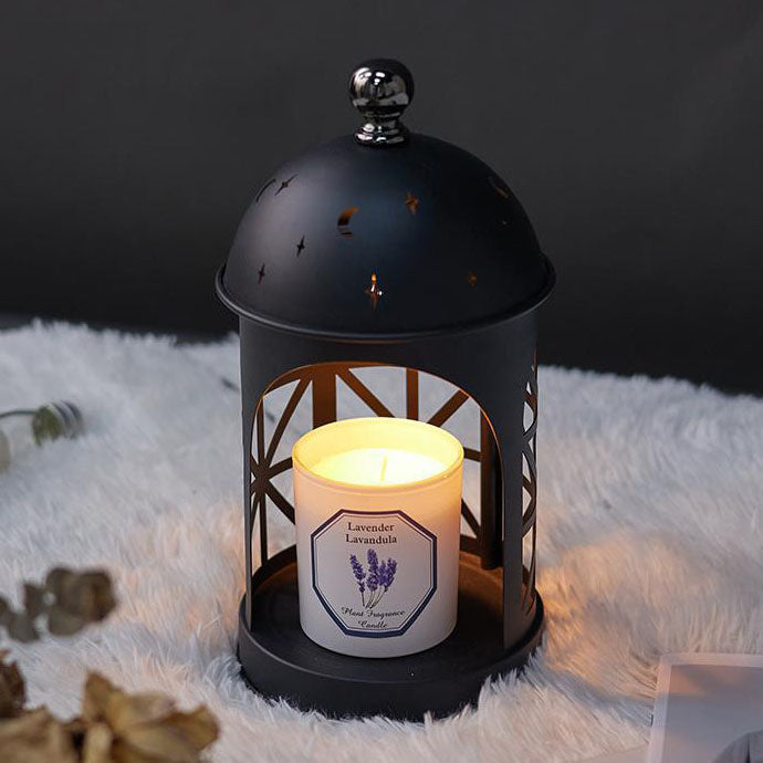 Lampe de table en métal contemporaine Creative Castle 1 lumière pour faire fondre la cire aromatique pour chambre à coucher 