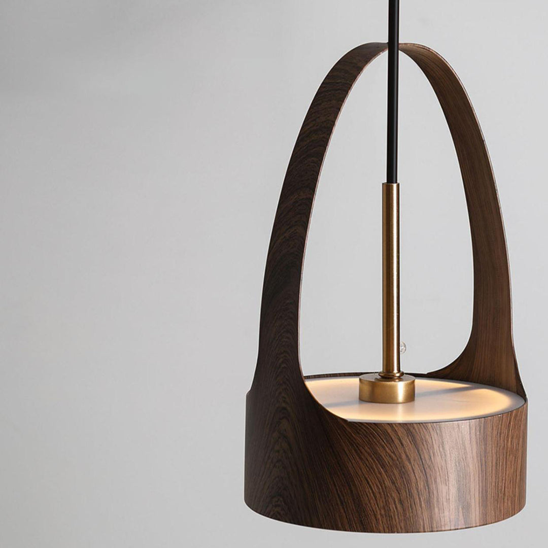 Lámpara colgante LED de hierro acrílico redonda contemporánea escandinava para dormitorio 