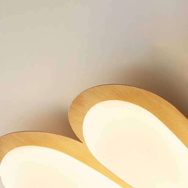 Moderno y Divertido Conejito Infantil Luz de Techo LED de Acrílico y Hierro 